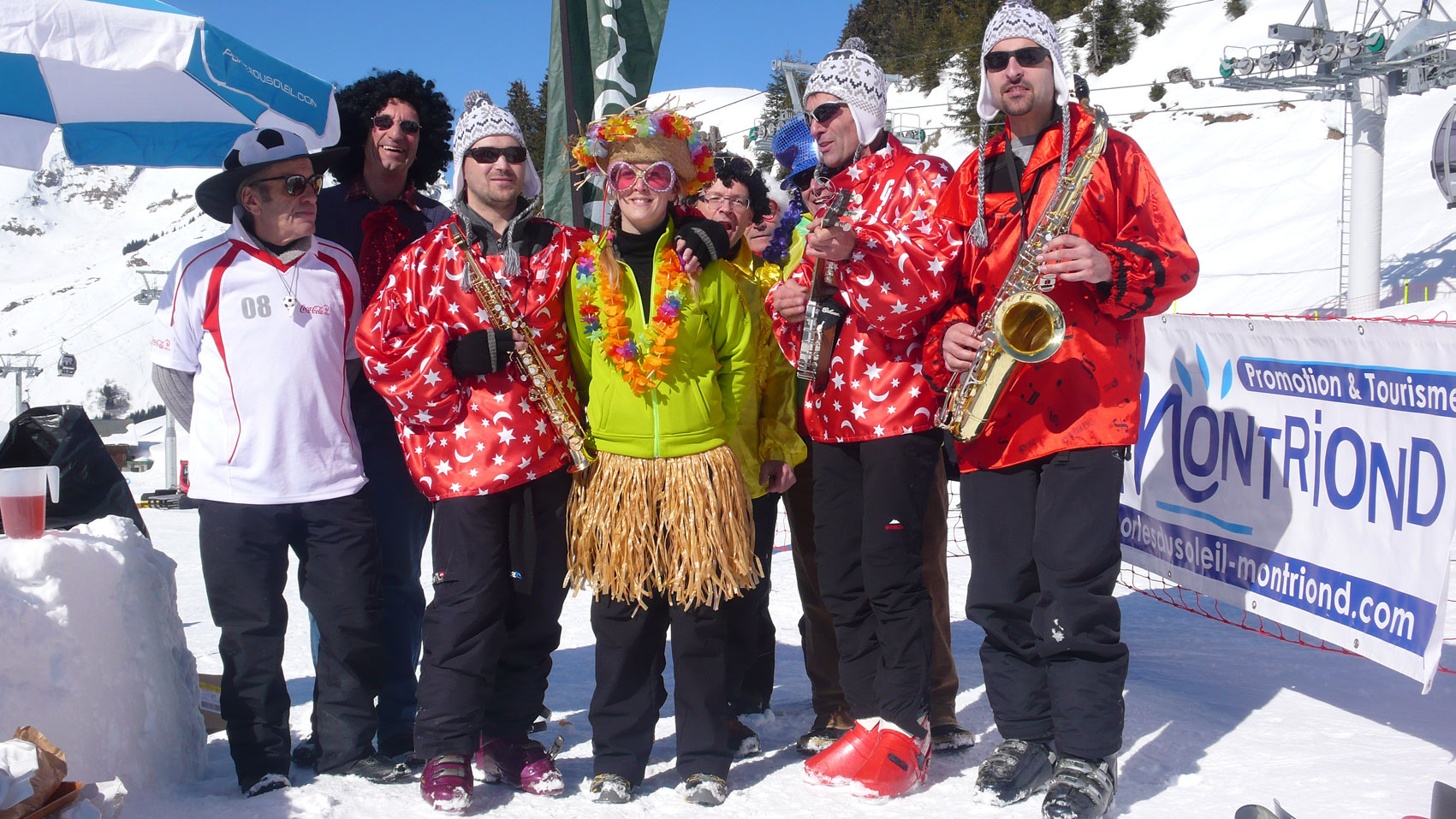 Jazz Band à Ski - animation musicale en station de ski pendant le carnaval, Mardi gras, les vacances de février